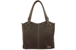 Torebka damska shopper Barberini's 982/1-9 ciemnobeżowa