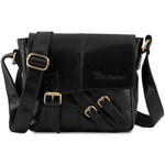 Torba męska vintage skórzana Beltimore N03 czarna