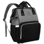 Plecak damski z poliestru Peterson MB3-6029 czarno-szary