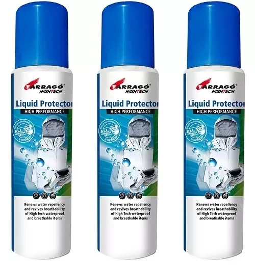 Środek do prania odzieży Tarrago - trzy butelki Liquid Protector z przodu