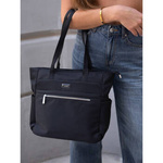 Torebka damska shopper nylonowa Peterson CTY-13 czarna