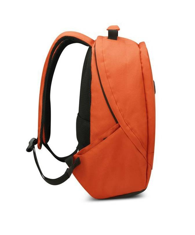 Plecak miejski z poliestru unisex Delsey Securban na laptopa 13 mały pomarańczowy - cecha produktu