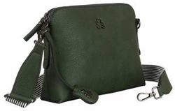 Mała listonoszka damska na ramię zielona ze skóry ekologicznej — LuluCastagnette UVEYS