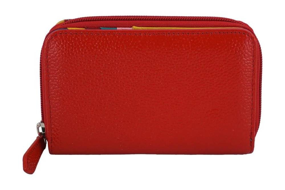 Portfel ze skóry naturalnej damski Barberini's WB-009-13 na zamek czerwony - cecha produktu