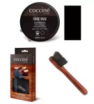 Zestaw do pielęgnacji butów pasta + rękawica + mazak Coccine czarny