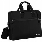 Torba na laptopa z tkaniny Peterson EB554 czarna