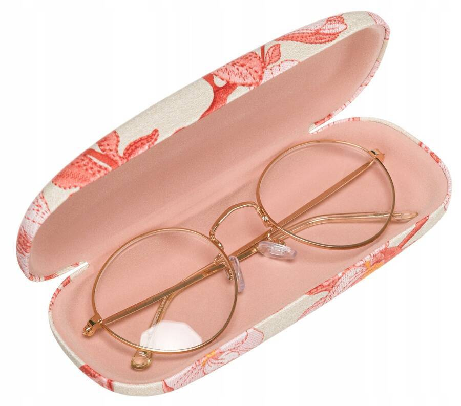 Okulary w otwartym koralowym etui 4U Cavaldi R-1430