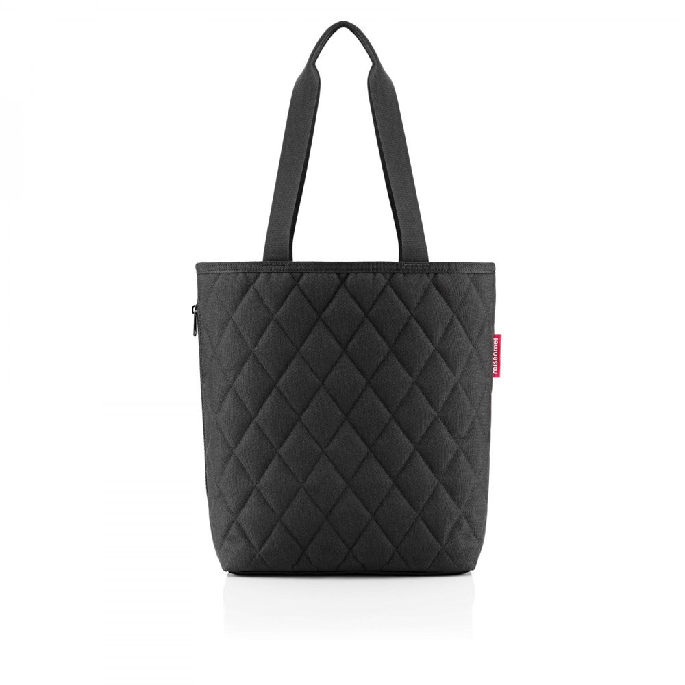 Torba materiałowa damska RDH7059 shopper miejski czarna - widok ogólny produktu