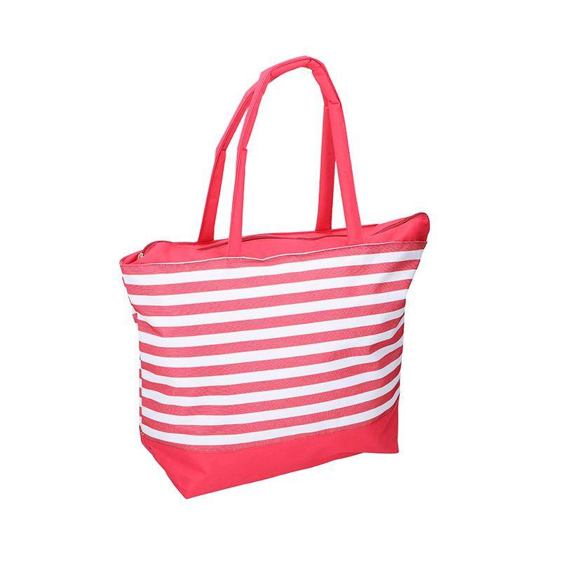 Torba plażowa termiczna z materiału unisex Fresh & Cold shopper duża czerwona - cecha produktu