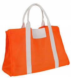 Składana duża damska torba na plażę i zakupy pomarańczowa Pierre Cardin 638 ORANGE