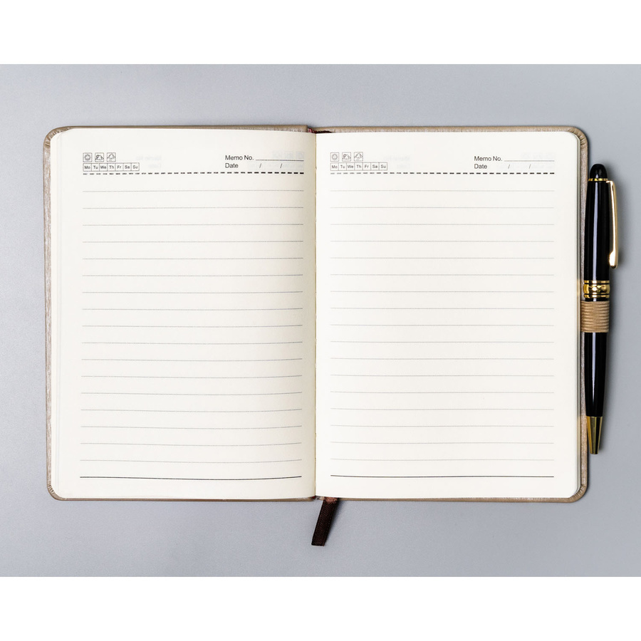 Otwarty beżowy notes Peterson NOT-6-LN-Q3 w linie