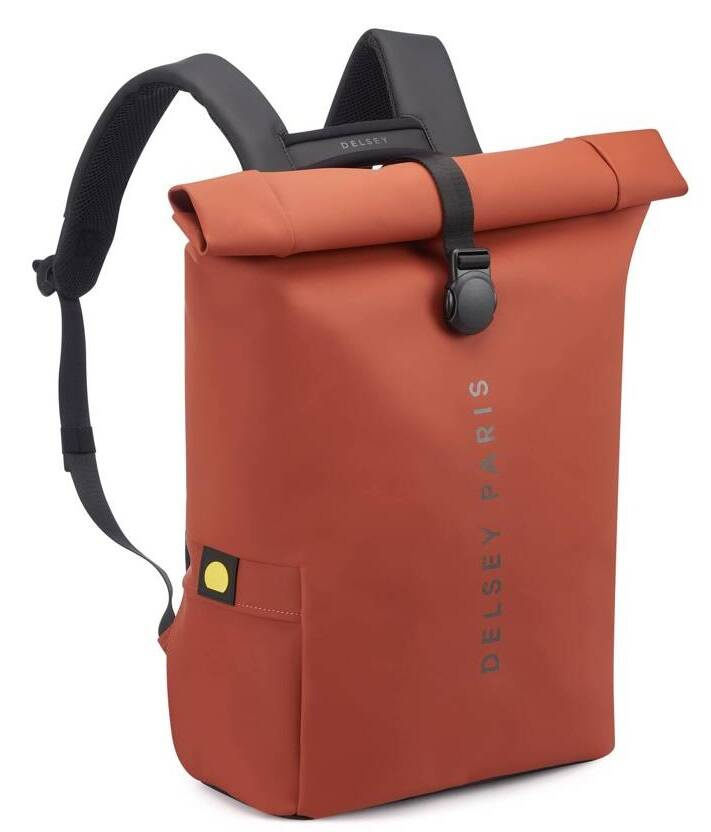 Plecak podróżny materiałowy unisex Delsey Turenne Soft miejski pomarańczowy - cecha produktu