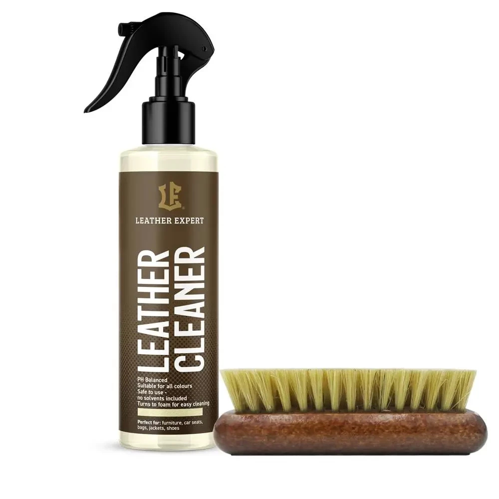 Zestaw do skóry Leather Expert - butelka Leather Cleaner ze spryskiwaczem i szczotka