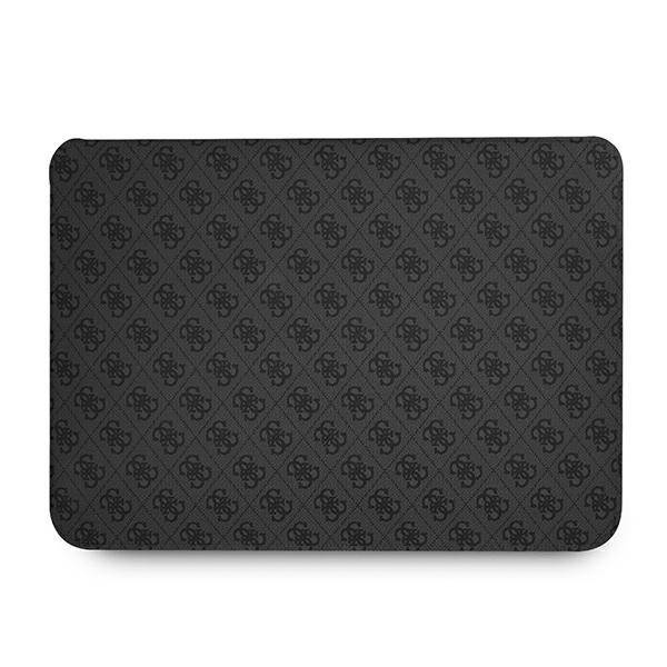 Pokrowiec na laptopa ze skóry ekologicznej unisex Guess 4G Uptown Triangle sleeve czarny - cecha produktu