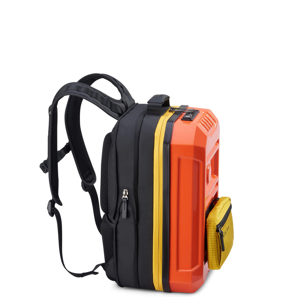 Plecak z poliestru unisex Delsey Rempart EXP Hybrid na laptopa pomarańczowy - cecha produktu
