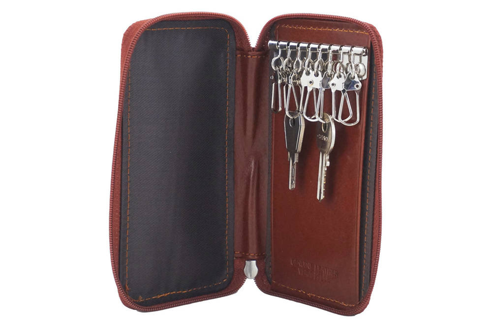 Etui na klucze ze skóry naturalnej unisex Barberini's 8183-6 małe brązowe - cecha produktu