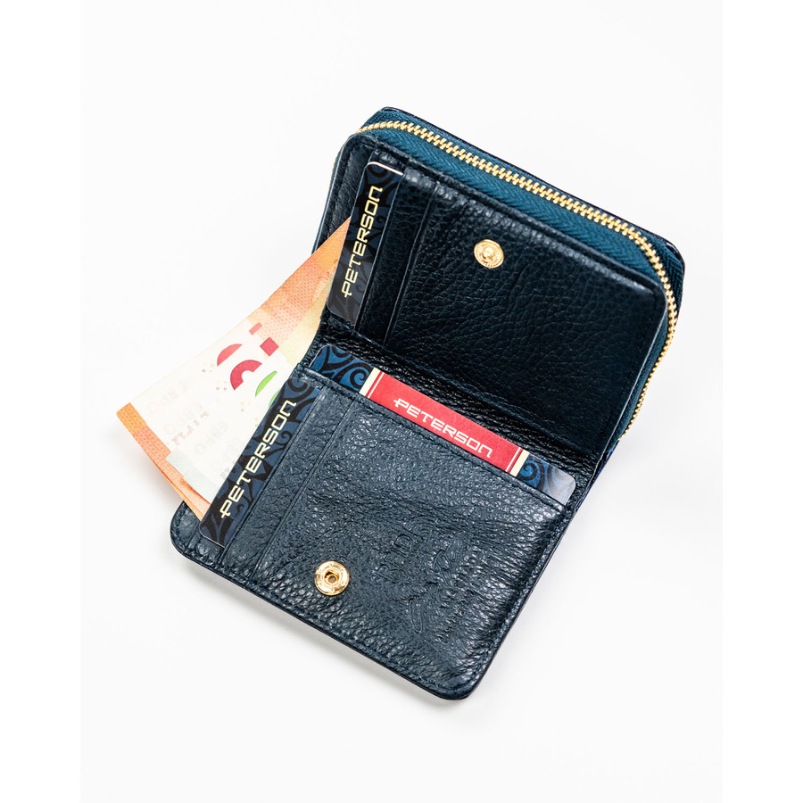 Otwarty niebieski portfel Peterson PX33-CNF