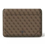 Pokrowiec na laptopa ze skóry ekologicznej unisex Guess GUCS14P4TW sleeve brązowy