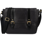 Torba męska na laptopa do pracy czarna skórzana A4 Beltimore N16