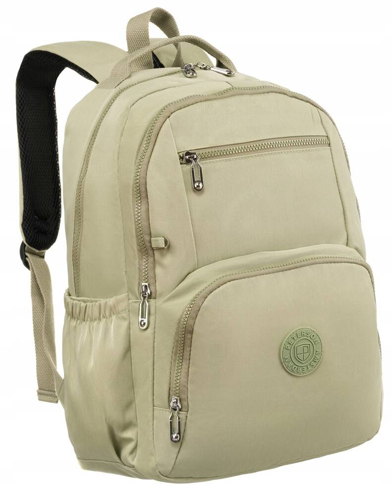 Jasnozielony nylonowy plecak damski Peterson 3304-CO