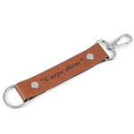 Brelok ze skóry naturalnej unisex B5 personalizowany camel
