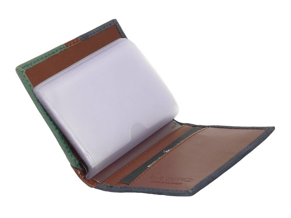 Skórzane etui na karty wizytówki kolorowe - Beverly Hills Polo Club BH-374 BL - cecha produktu