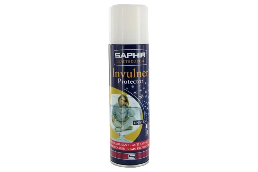 Protector w sprayu do skóry i tekstyliów Saphir - puszka Invulner Protector 250 ml z przodu