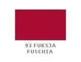 Krem do renowacji do skór gładkich Saphir różowy - próbnik koloru z podpisem 93 Fuksja / Fuschia