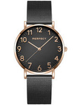 Zegarek damski elegancki Perfect F342-08 czarny