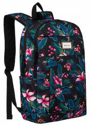 Kolorowy plecak damski miejski z poliestru w kwiaty - Rovicky R-PST 07