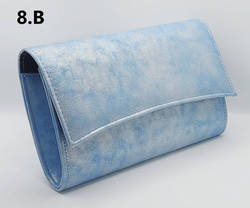 Kopertówka wizytowa torebka błękitny niebieski W72