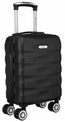 Mała walizka kabinowa czarna ze zdejmowanymi kółkami - Peterson 5806-W-XS