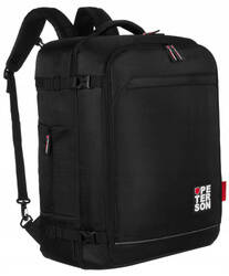 Podróżny plecak-torba wodoodporny pojemny czarny — Peterson PLG-05-T