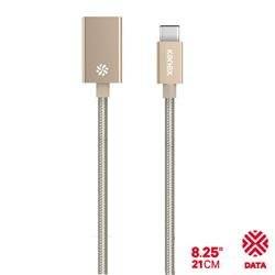 Przejściówka DuraBraid™ Aluminium z USB-C na USB 3.0 typ A (Gold) Kanex