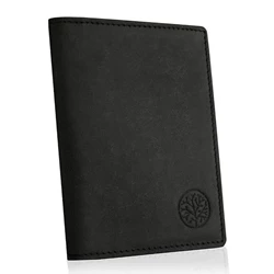 Skórzany slim wallet portfel męski czarny - Betlewski 10102026-BL